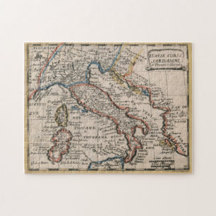 Puzzle Carte vintage de l'Italie (1659)