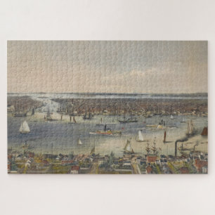 Puzzle Carte vintage de New York (1848)