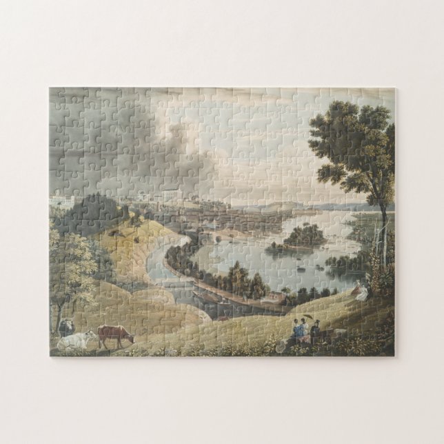 Puzzle Carte vintage de Richmond VA (1834) (Horizontal)