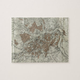 Puzzle Carte vintage de Saint-Pétersbourg (1893)