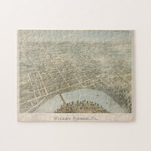 Puzzle Carte vintage de Wilkes Barre PA (1872)