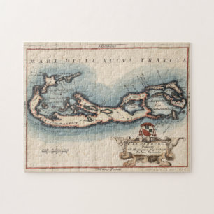 Puzzle Carte vintage des Bermudes (1694)