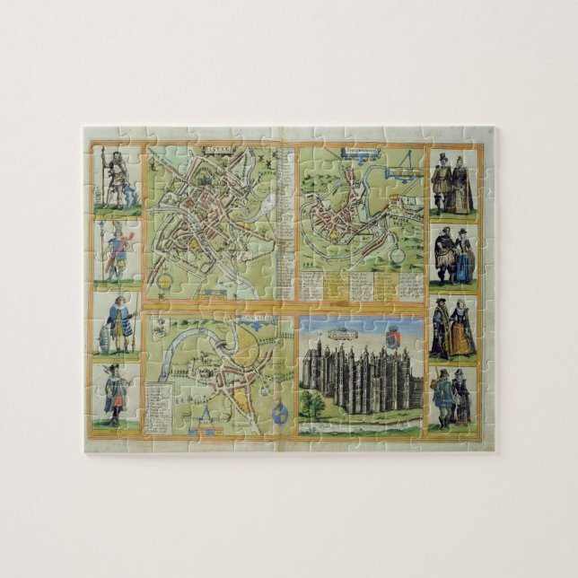 Puzzle Cartes de York, de Shrewsbury, de Lancaster, et de (Horizontal)