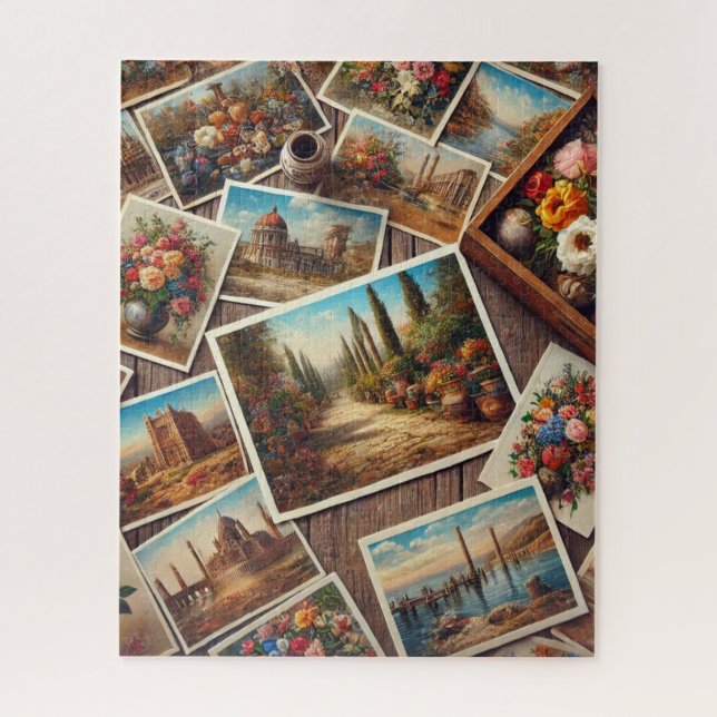 Puzzle Cartes postales anciennes assorties (Vertical)