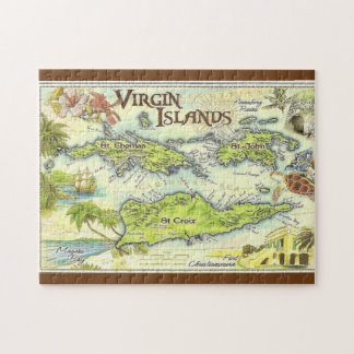 Puzzle Cartes vintages, USVI