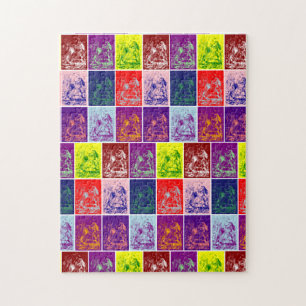 Puzzle Cartes volant vers le bas de l'art pop Alice