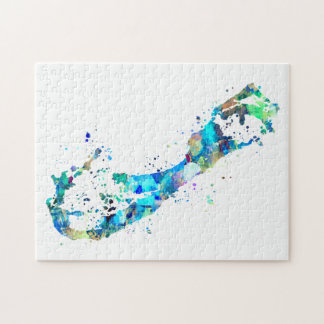 Puzzle cartographique des Bermudes