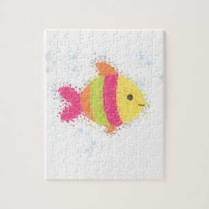 Puzzle Carton de poisson mignon