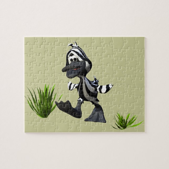 Puzzle Carton mignon Zebra Duck (Horizontal)