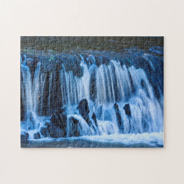 Puzzle Cascade bleue mystique (Horizontal)