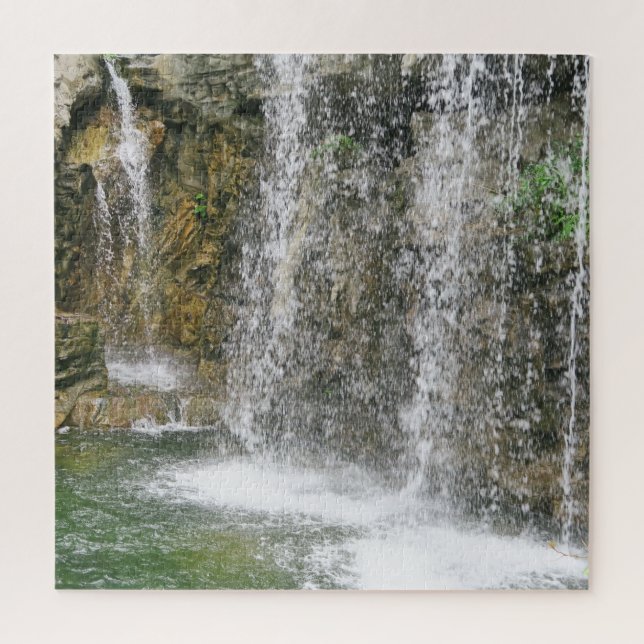 Puzzle cascade, chute d'eau, eau, paysage, nature, (Vertical)