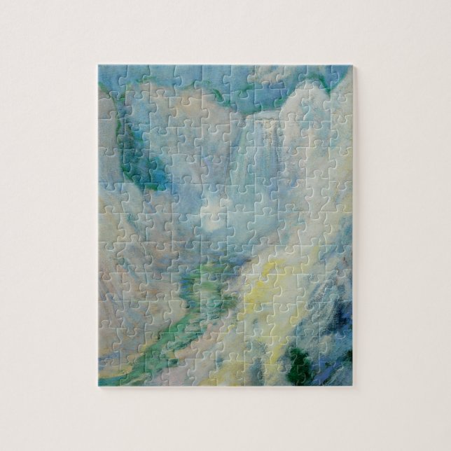 Puzzle Cascade dans Yellowstone par Twachtman, Art Vintag (Vertical)