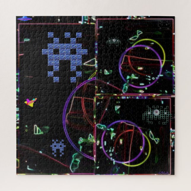 Puzzle Cascade de jeux électroniques (Vertical)
