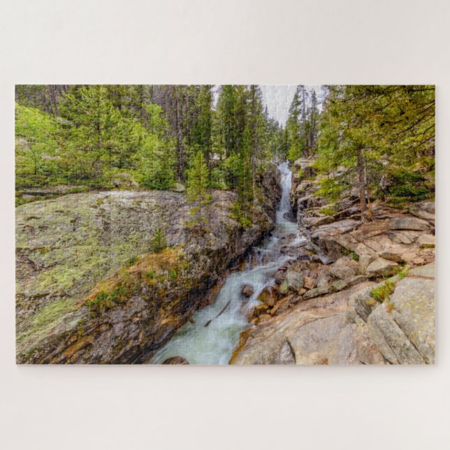 Puzzle Cascade de rivière et chute d'eau (Horizontal)
