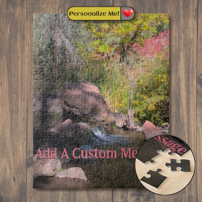 Puzzle Cascade de San Antonio Creek (San Antonio Creek Cascade Jigsaw Puzzle)