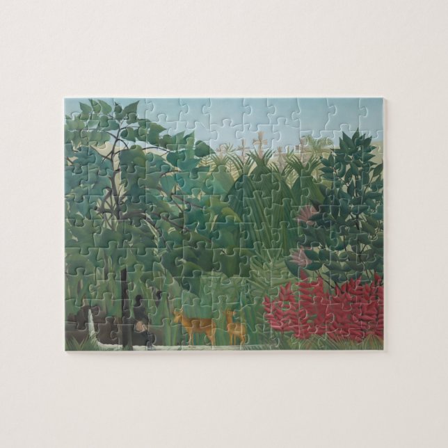 Puzzle Cascade d'Henri Rousseau, Art Vintage (Horizontal)