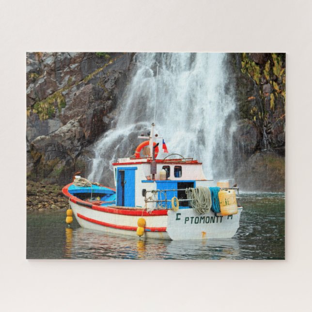 Puzzle Cascade et bateau 520-pc (Horizontal)