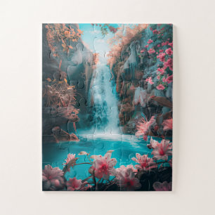 Puzzle Cascade éthérée au printemps