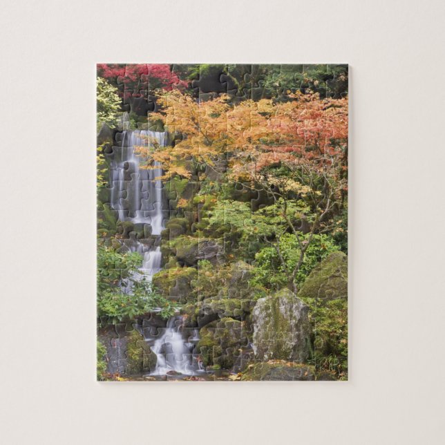 Puzzle Cascades Célestes et couleurs d'automne (Vertical)