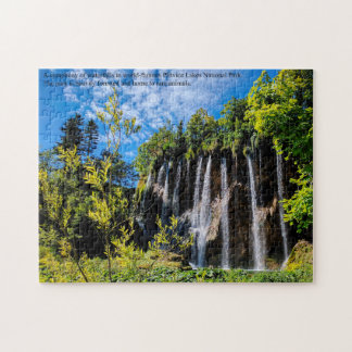 Puzzle Cascades des lacs Plitvice Croatie