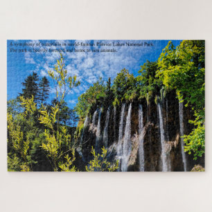 Puzzle Cascades des lacs Plitvice Croatie Grande