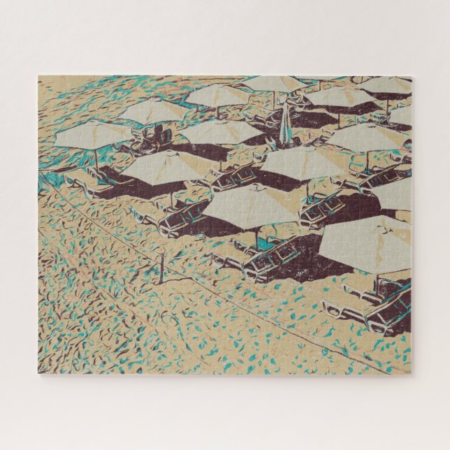 Puzzle Cascais cadeau Portugal, plage de Cascais (Horizontal)