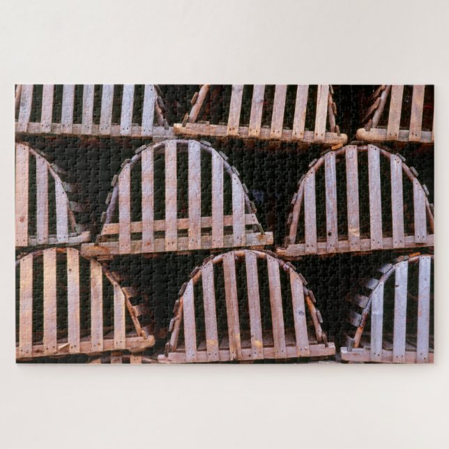 Puzzle Casiers à homards en bois Horizontal (Horizontal)