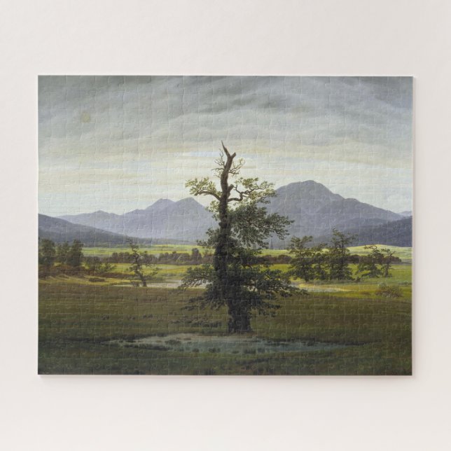 Puzzle Caspar David Friedrich "art de l'arbre seul" (Horizontal)