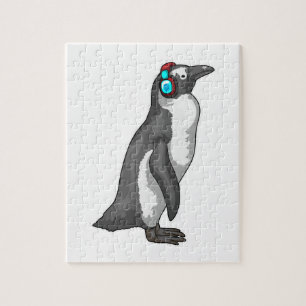 Puzzle Casque de musique Penguin
