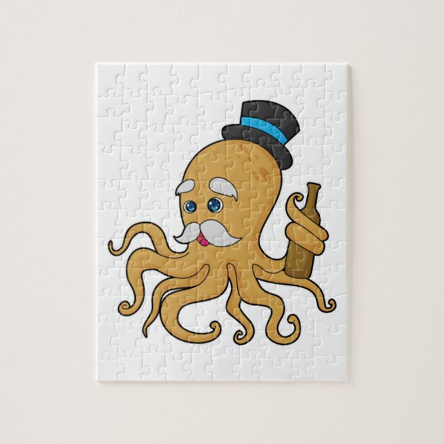 Puzzle Casquette Octopus Gentleman (Vertical)