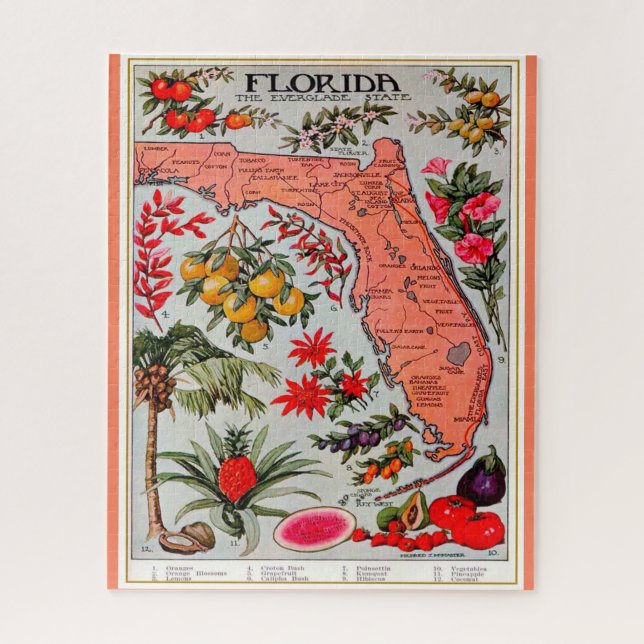 Puzzle Casse-tête 16x20 Floride en abondance (Vertical)