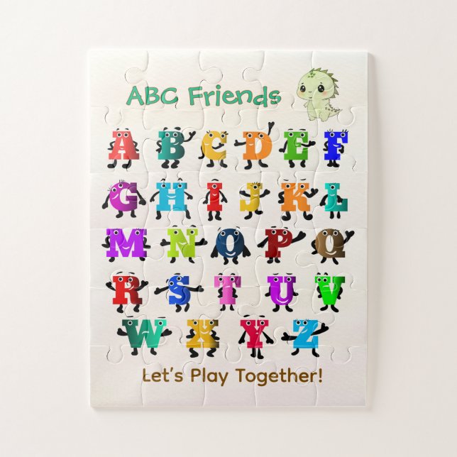 Puzzle Casse-tête ABC pour amis à temps de jeu (Vertical)