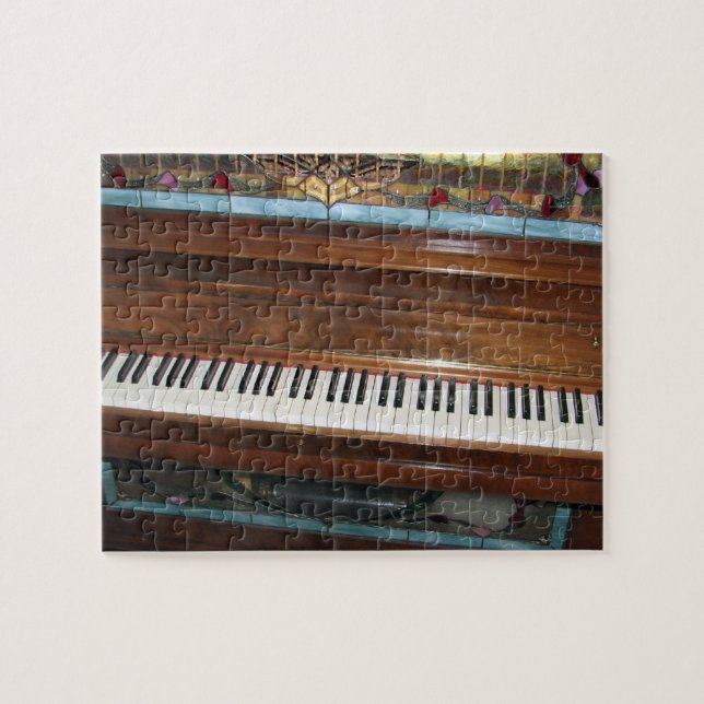 Puzzle Casse-tête antique de piano de joueur (Horizontal)