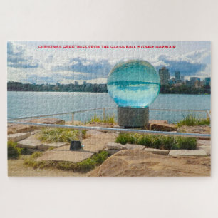 Puzzle Casse-tête Boule en verre sur Harbour Sydney Austr