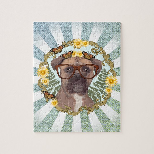 Puzzle Casse-tête Boxer Chien adorable (Vertical)