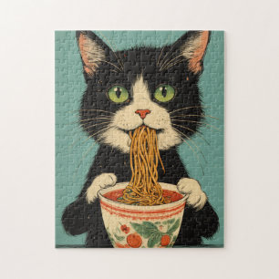 PUZZLE CASSE-TÊTE CHAT SMOKING RAMEN