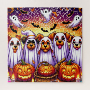 Puzzle Casse-tête Chiens d'Halloween