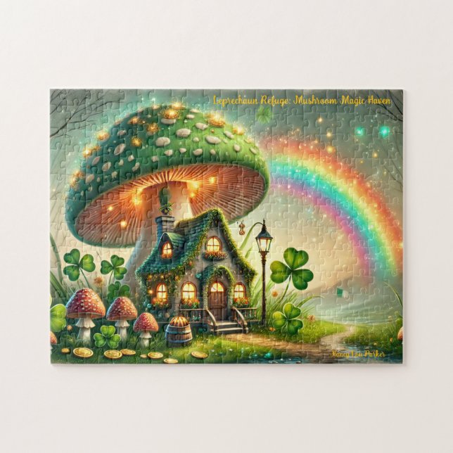 Puzzle Casse-tête Cottage Leprechaun, légende folklorique (Horizontal)