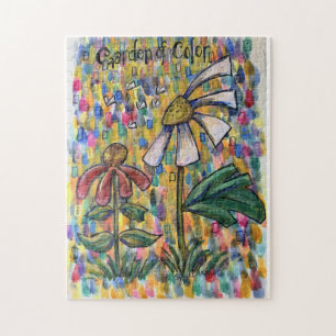 Puzzle Casse-tête d'art floral Jardin de Couleurs
