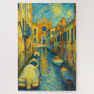 Puzzle Casse-tête d'art impressionniste Nuit étoilée du c