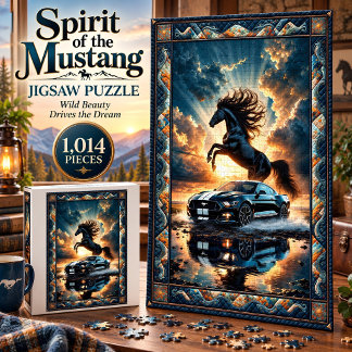 Puzzle Casse-tête de 1 014 pièces : Esprit du Mustang