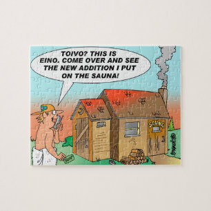 Puzzle Casse-tête de bande dessinée de Toivo et d'Eino