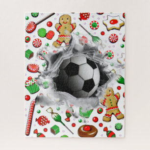 Puzzle Casse-tête de cadeau de vacances de football uniqu