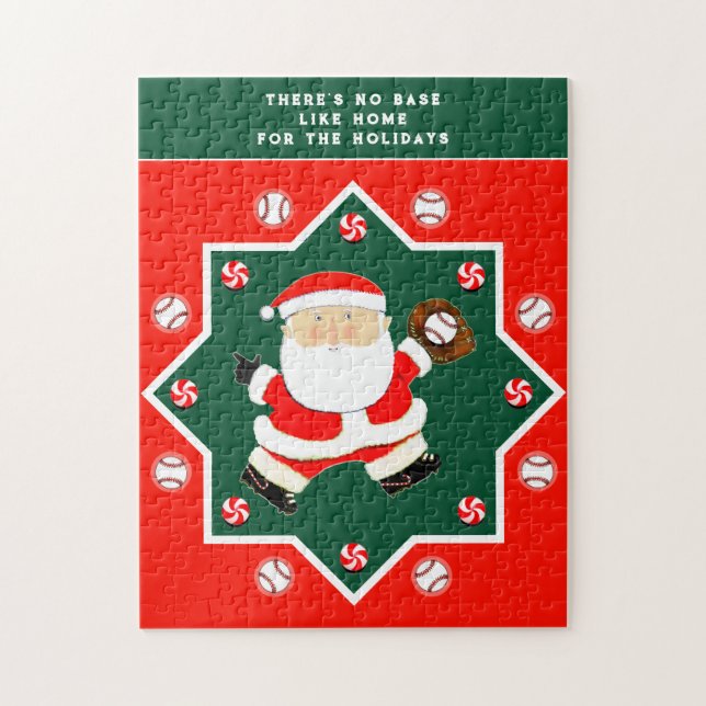 Puzzle Casse-tête de cadeaux de vacances de baseball (Vertical)