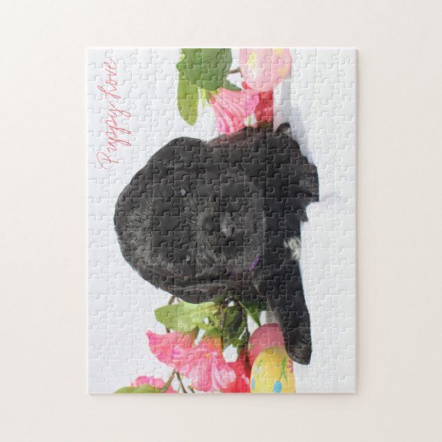 Puzzle Casse-tête de chiot de Goldendoodle (Vertical)