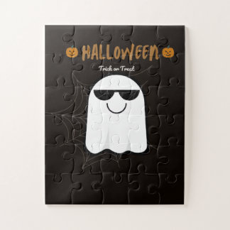 Puzzle Casse-tête de citrouille fantôme Halloween effraya
