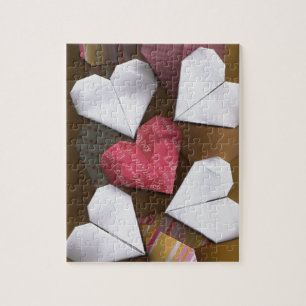 Puzzle Casse-tête de coeurs d'origami