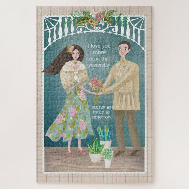 Puzzle Casse-tête de couple marié philippin (Vertical)
