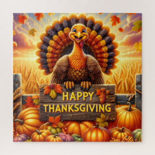 Puzzle Casse-tête de dinde de Thanksgiving joyeux