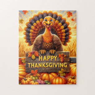 Puzzle Casse-tête de dinde de Thanksgiving joyeux